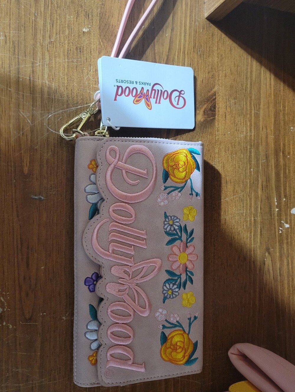 Price Is Firm Loungefly Dollywood Pink Butterfly Collection Wristlet Wallet. Nwt